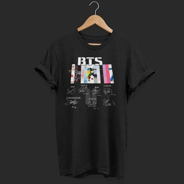 Hot BTS Graphic Signatures All Album.png Shirt