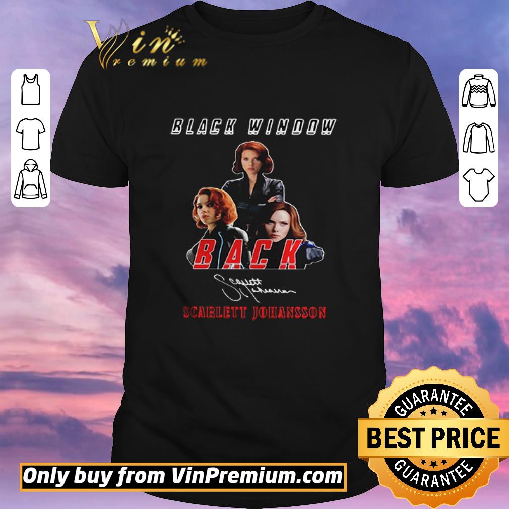 Pretty Black Widow Back Scarlett Johansson Signature shirt sweater