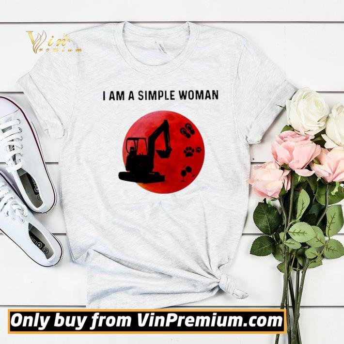 0b7e6c0a i am a simple woman excavator shirt sweater 4 - I Am A Simple Woman Excavator shirt sweater