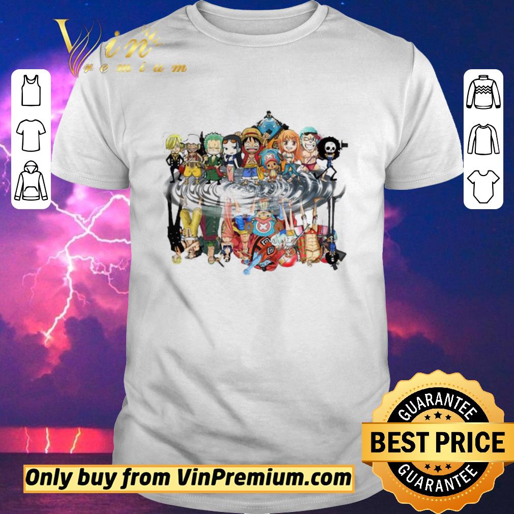 Awesome One Piece characters water mirror shirt sweater