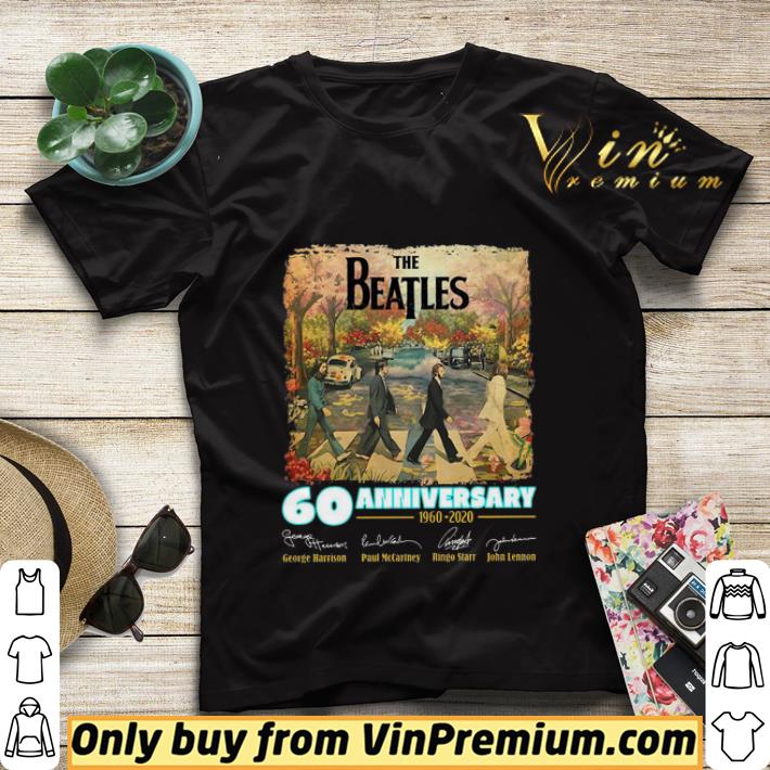 0e5cab1b the beatles 60 anniversary 1960 2020 signatures shirt sweater 4 - The Beatles 60 Anniversary 1960 2020 Signatures shirt sweater