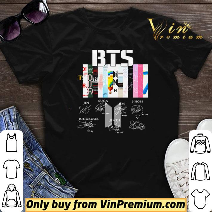 BTS Jin Suga Jungkook Jimin signatures shirt sweater