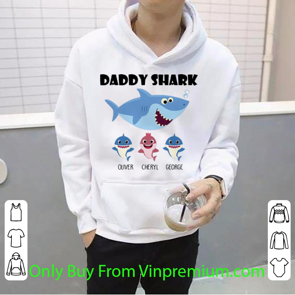 122040e8 awesome daddy shark oliver cheryl george father s day shirt 4 - Awesome Daddy Shark Oliver Cheryl George Father's Day shirt