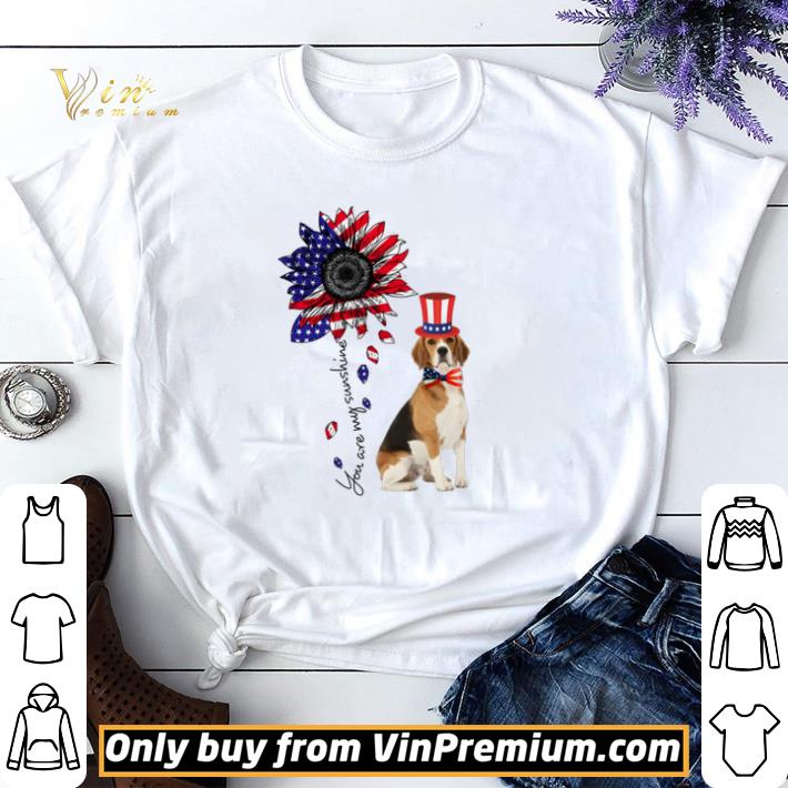 You Are My Sunshine Treeing Walker Coonhound 4th Of July shirt sweater