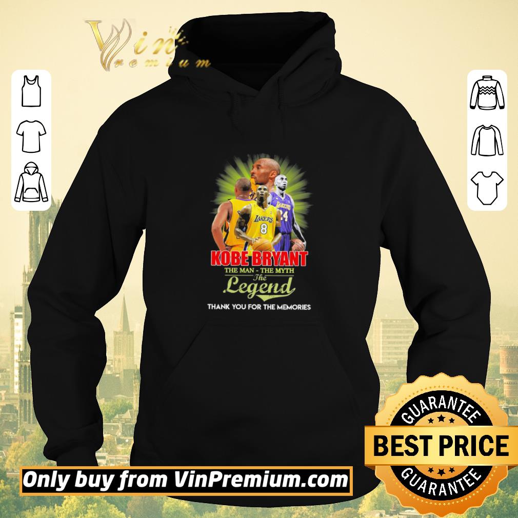 16539b48 pretty kobe bryant the man the myth the legend thank you for the memories shirt sweater 4 - Pretty Kobe Bryant the man the myth the legend thank You for the memories shirt sweater
