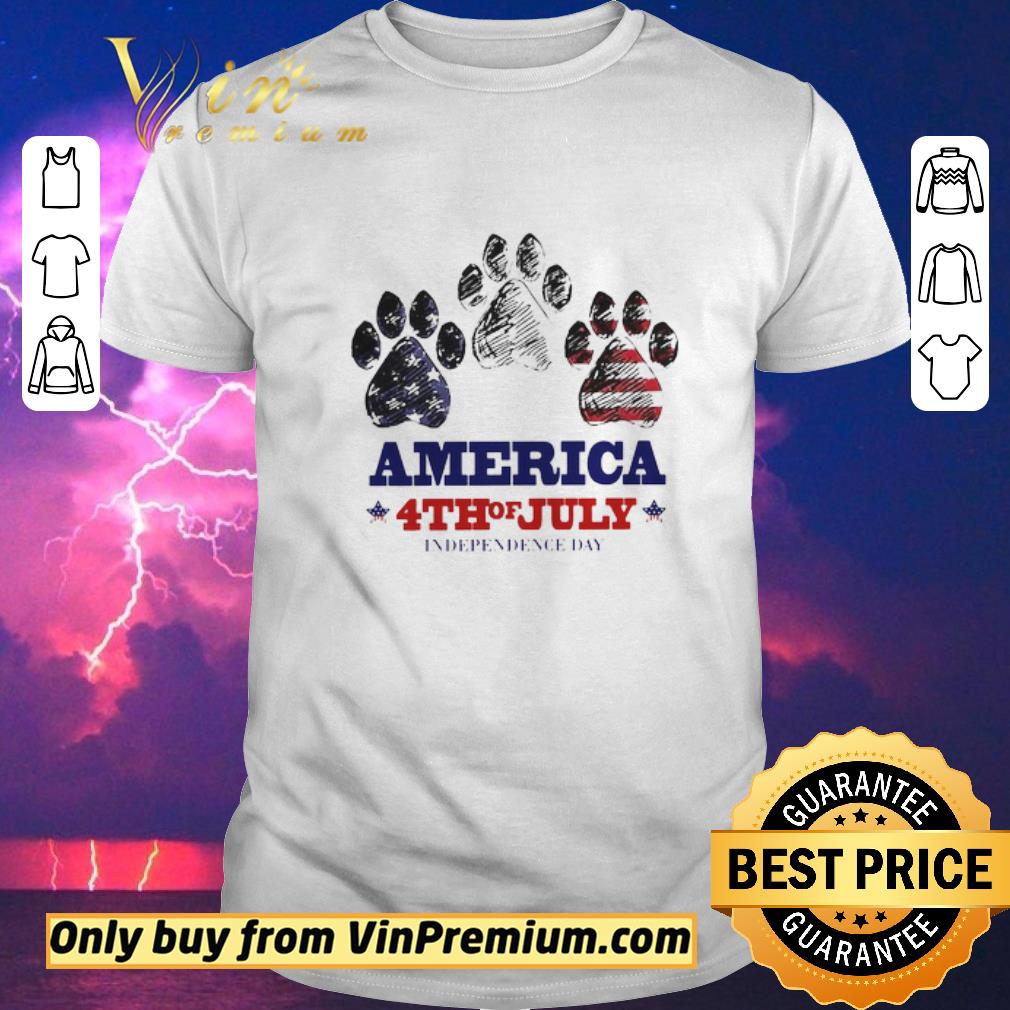 Awesome Paw Dog America 4th Of July Independence Day shirt sweater