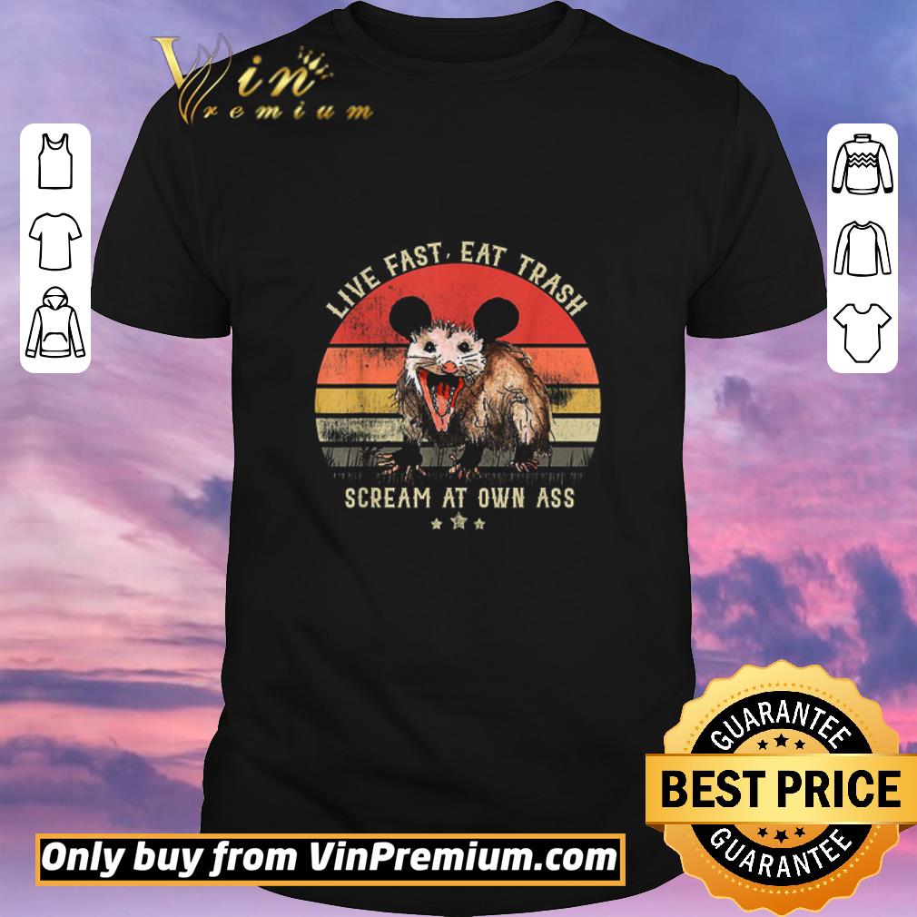 Hot Opossum Live Fast Eat Trash Scream At Own Ass Vintage shirt sweater