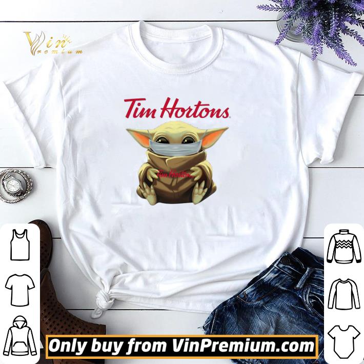 Star Wars Baby Yoda Hug Tim Hortons Mask Covid 19 shirt sweater
