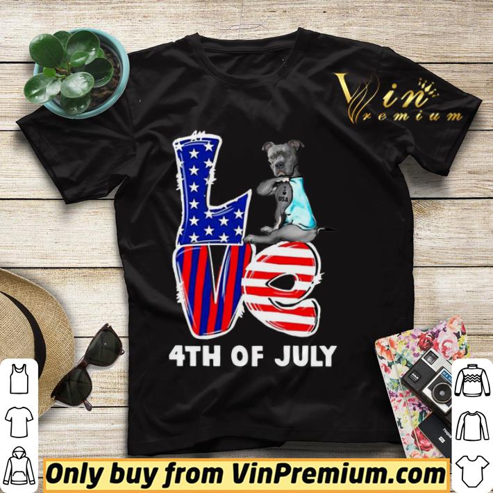 1e13bec7 pitbull dog tattoo i love usa 4th of july shirt sweater 4 - Pitbull Dog Tattoo I Love USA 4th Of July shirt sweater