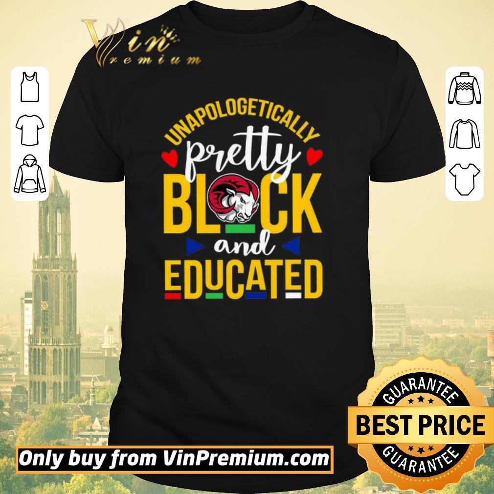 Official Unapologetically Pretty Black Winston Salem State University And Educated shirt sweater