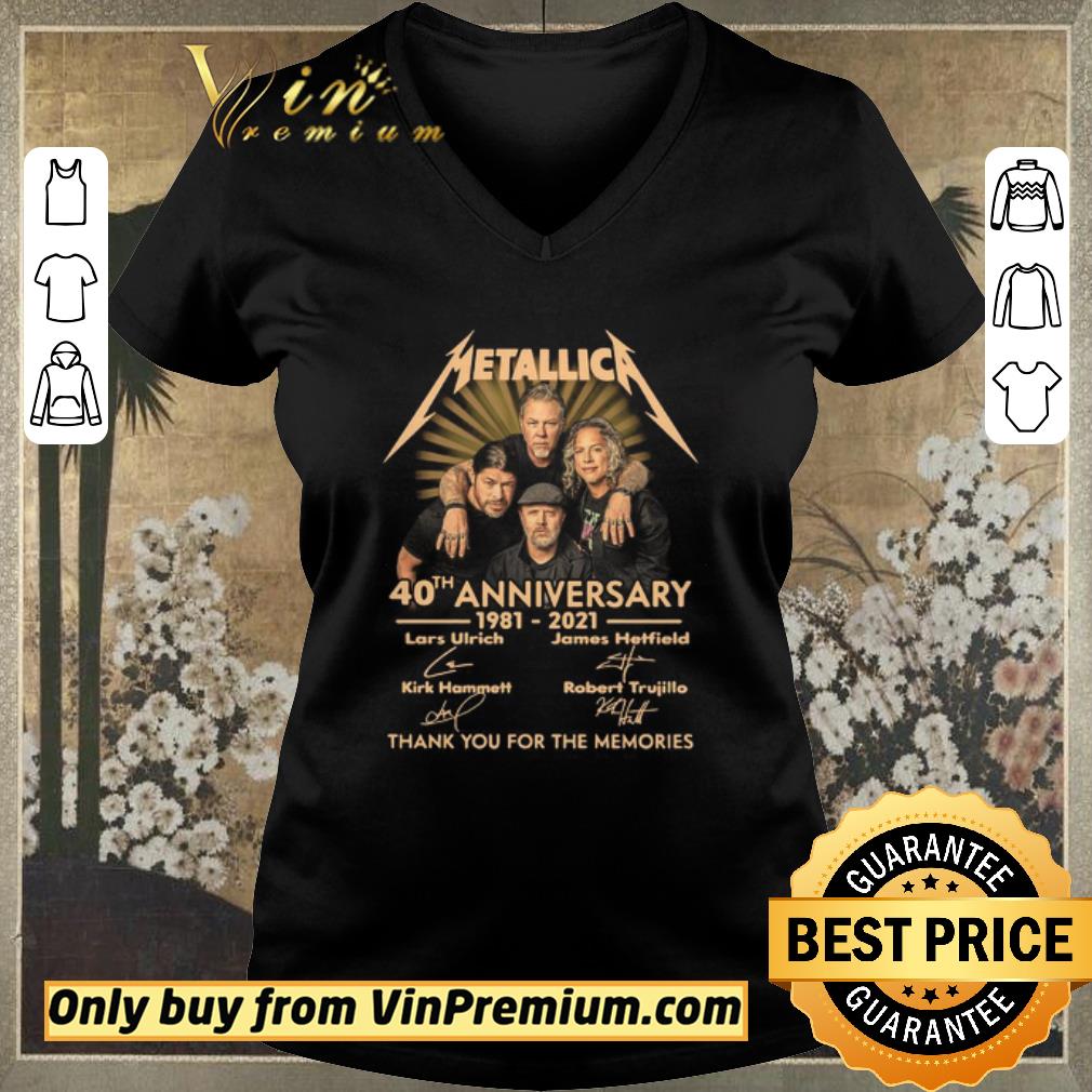 Premium Metallica 40th anniversary signatures thank you for the memories shirt sweater Premium Metallica 40th anniversary signatures thank you for the memories shirt sweater