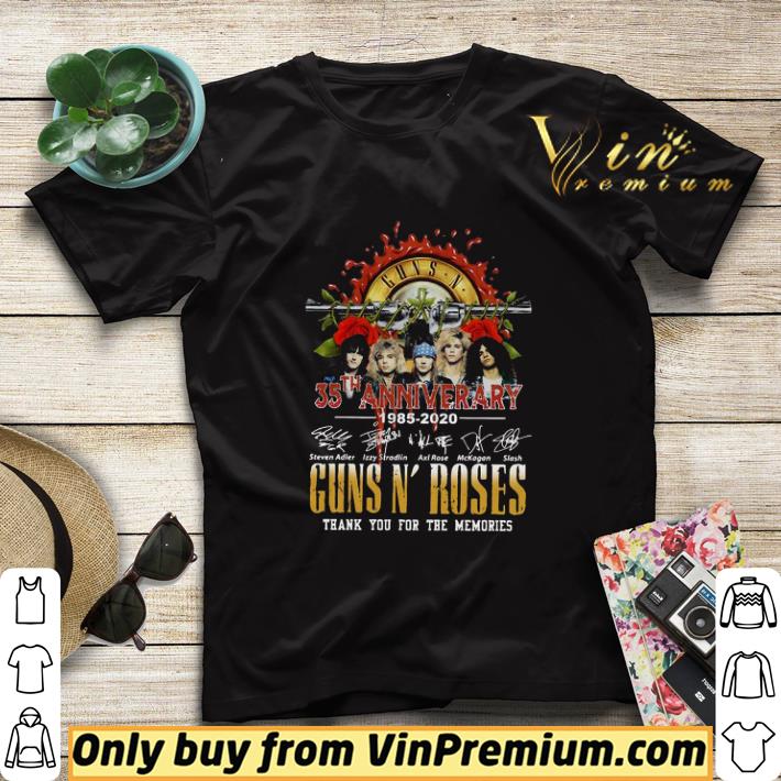 1f7f5ac3 guns n roses 35th anniversary 1985 2020 thank you for the memories signature shirt sweater 4 - Guns N’ Roses 35th Anniversary 1985 2020 Thank You For The Memories Signature shirt sweater