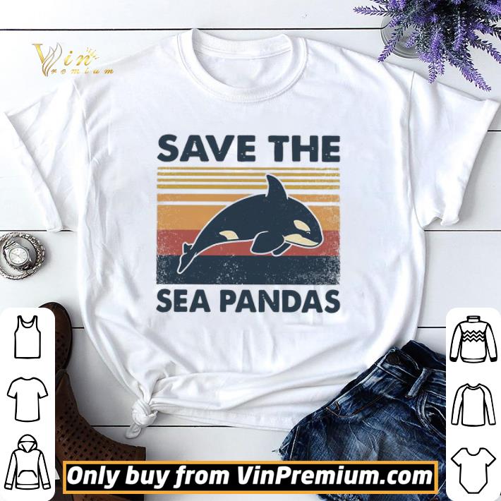 Dolphin Save the sea Pandas vintage shirt sweater