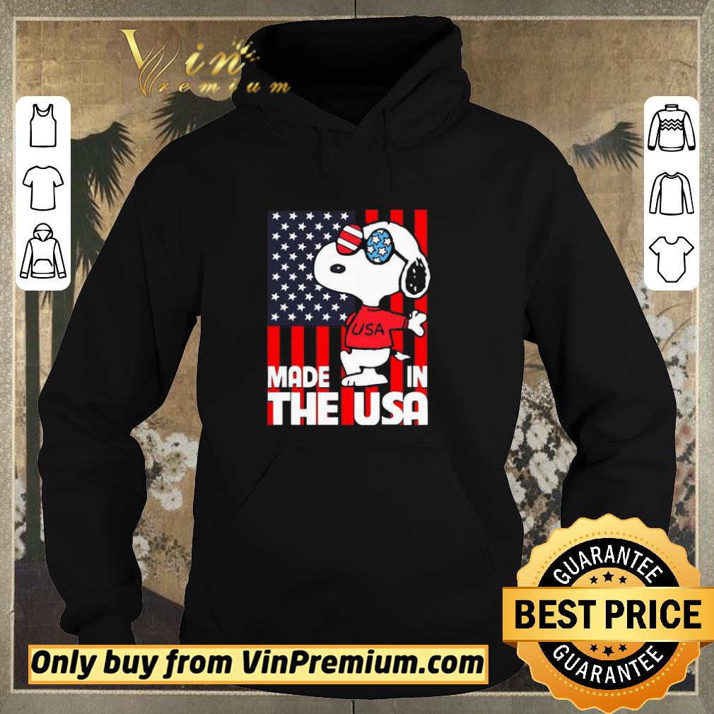 21502527 funny snoopy american flag made in the usa shirt sweater 4 - Funny Snoopy American Flag Made In The USA shirt sweater