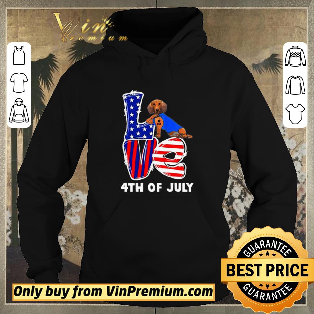 218d7bc0 official dachshund dog tattoo i love usa 4th of july shirt sweater 4 - Official Dachshund Dog Tattoo I Love USA 4th Of July shirt sweater
