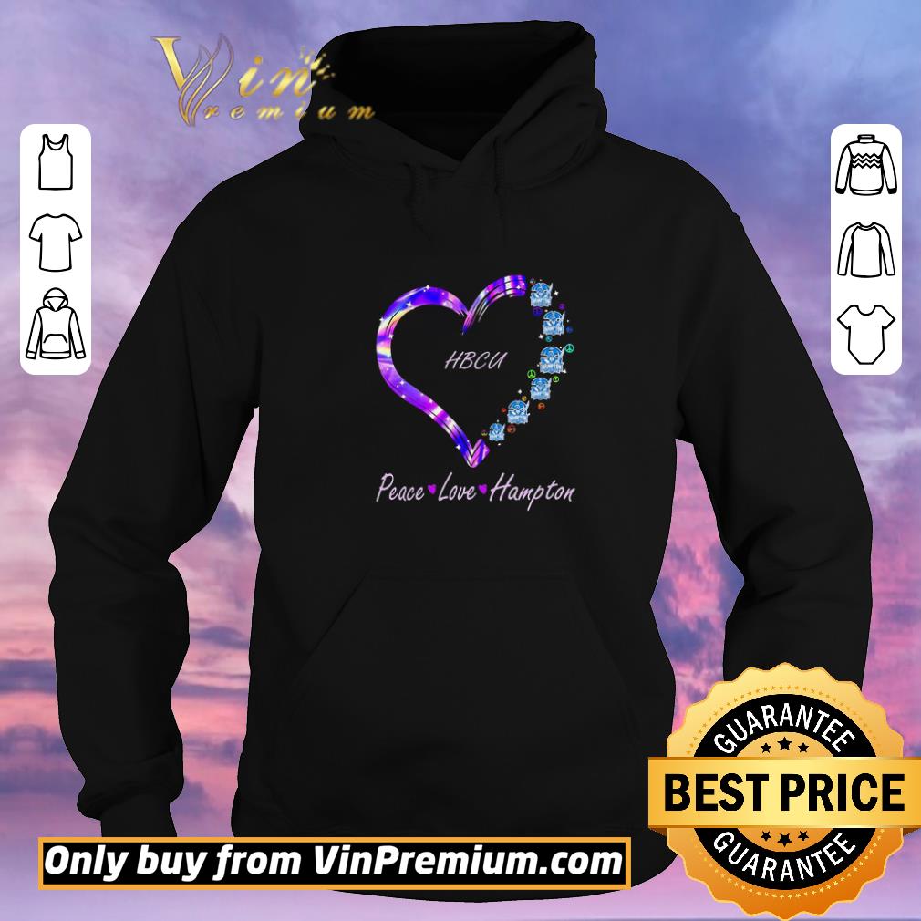 22d4407b nice hbcu peace love hampton pirates shirt sweater 4 - Nice HBCU peace love Hampton Pirates shirt sweater