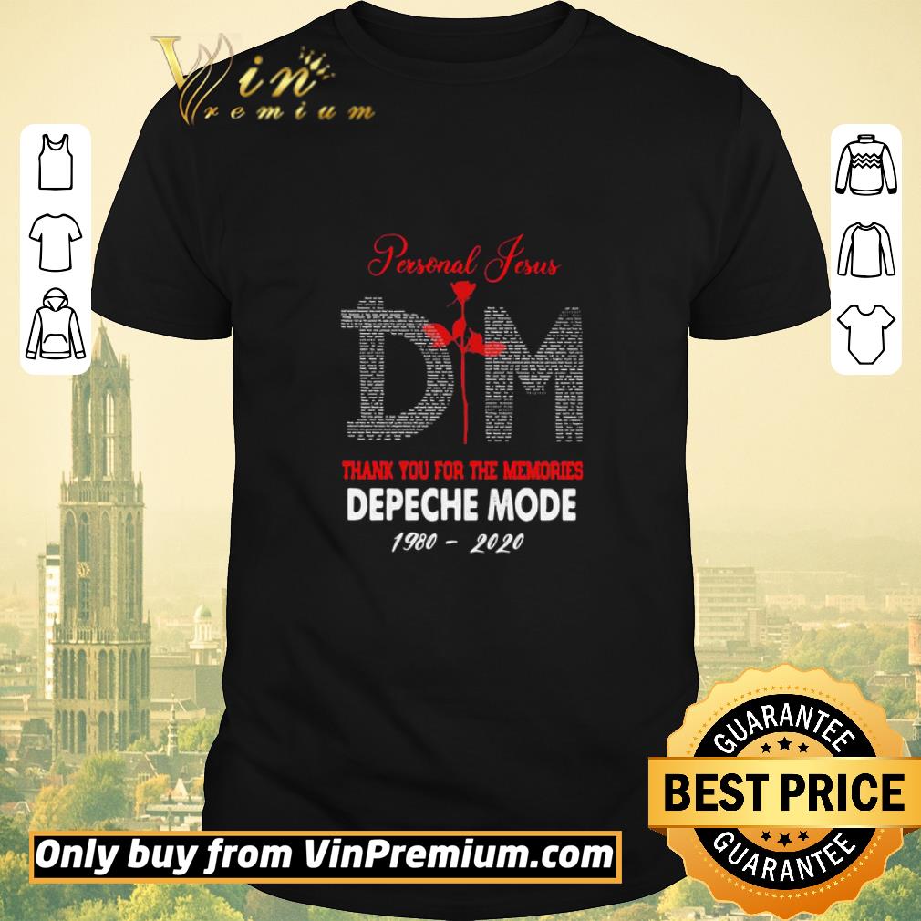 Awesome Personal jesus dm thank you for the memories depeche mode 1980 2020 shirt sweater
