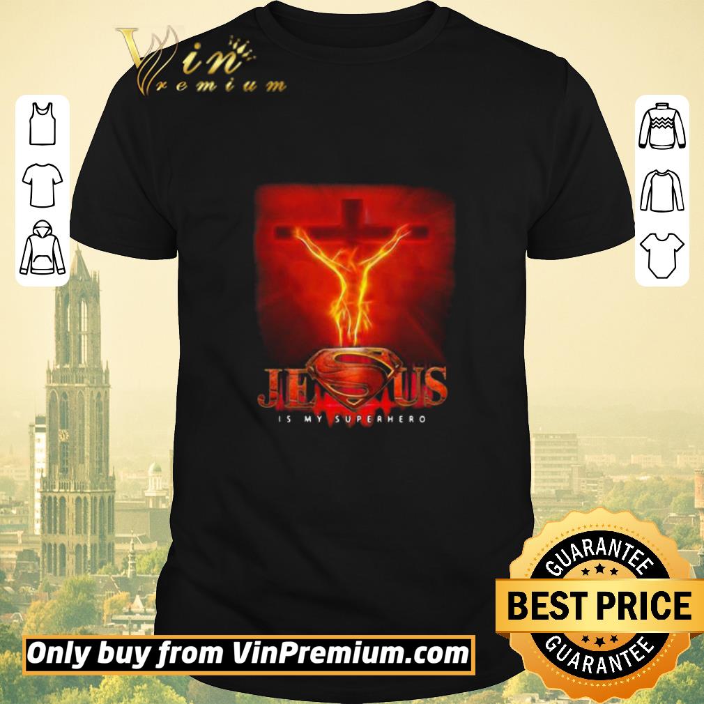 Funny Jesus is my superhero fire shirt sweater