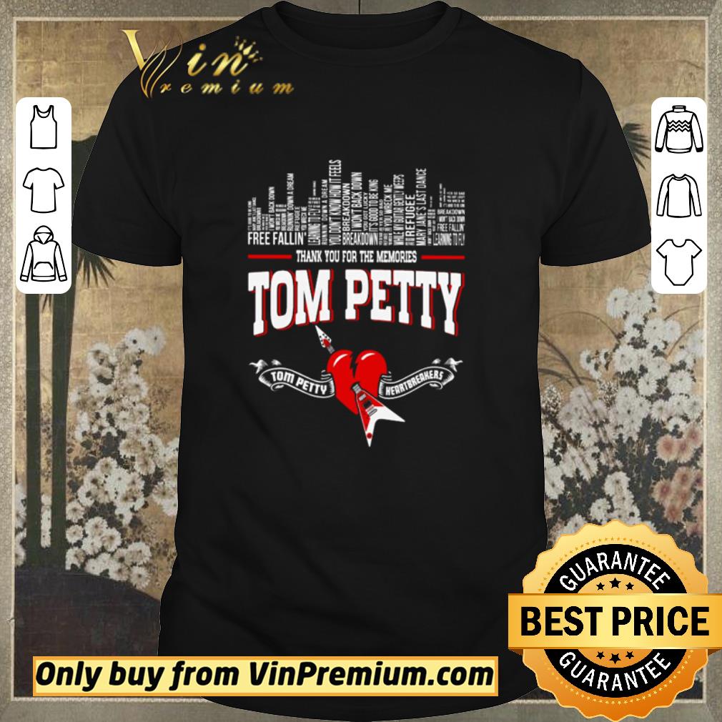 Official Free Faillin Tom Petty thank you for the memories shirt sweater