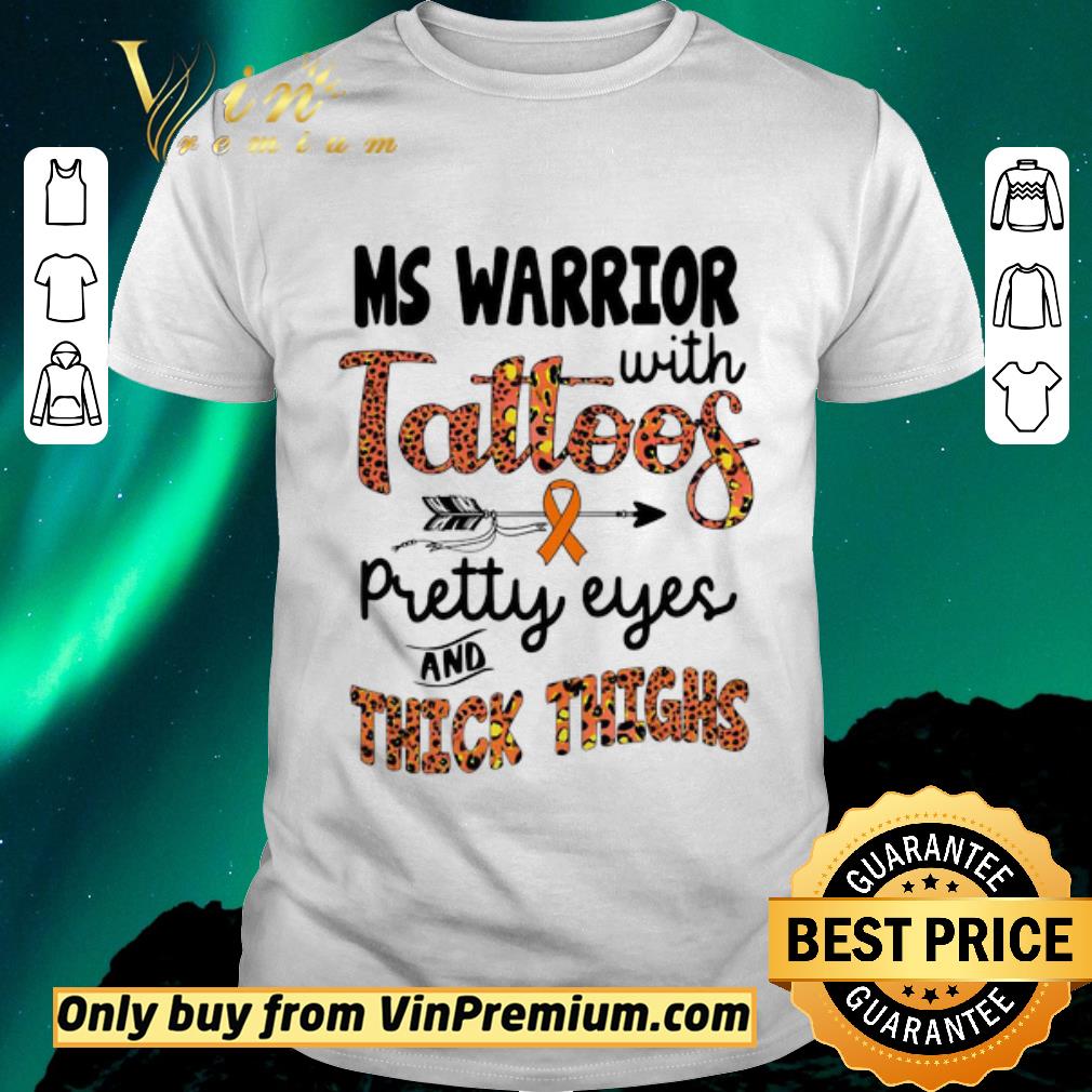 Awesome Ms Warrior With Tattoos Pretty Eyes And Thick Thighs shirt sweater