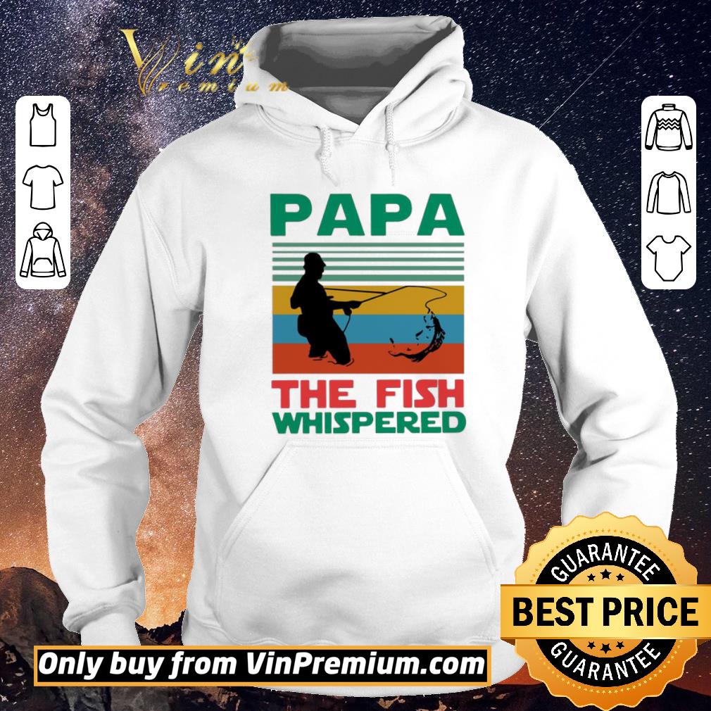 2c3051a7 original papa the fish whisperer fishing vintage shirt sweater 4 - Original Papa The Fish Whisperer Fishing Vintage shirt sweater