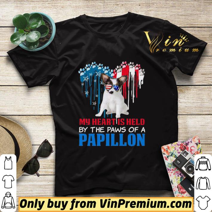 2ea397ed heart paw america my heart is held by the paws of a papillon shirt sweater 4 - Heart Paw America My Heart Is Held By The Paws Of A Papillon shirt sweater