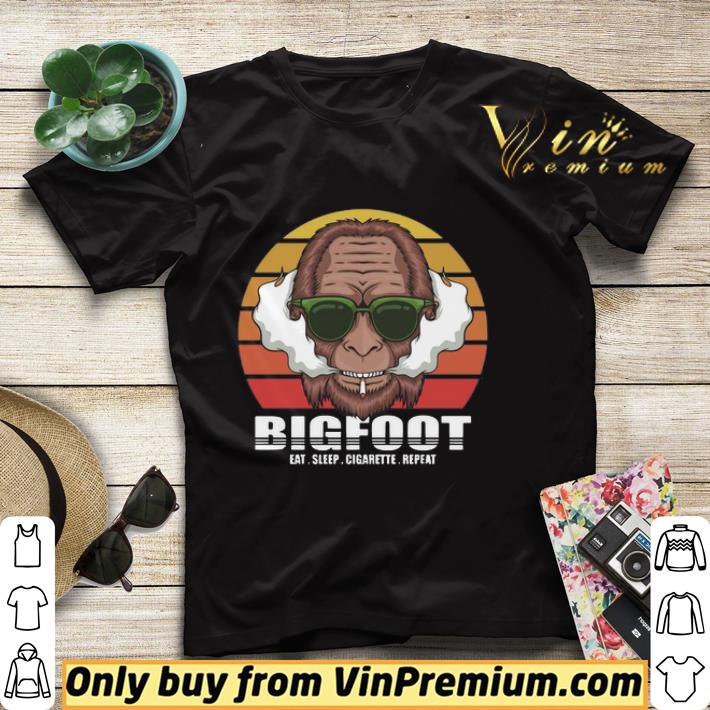 2f5199c6 bigfoot eat sleep cigarette repeat vintage shirt 4 - Bigfoot eat sleep cigarette repeat vintage shirt