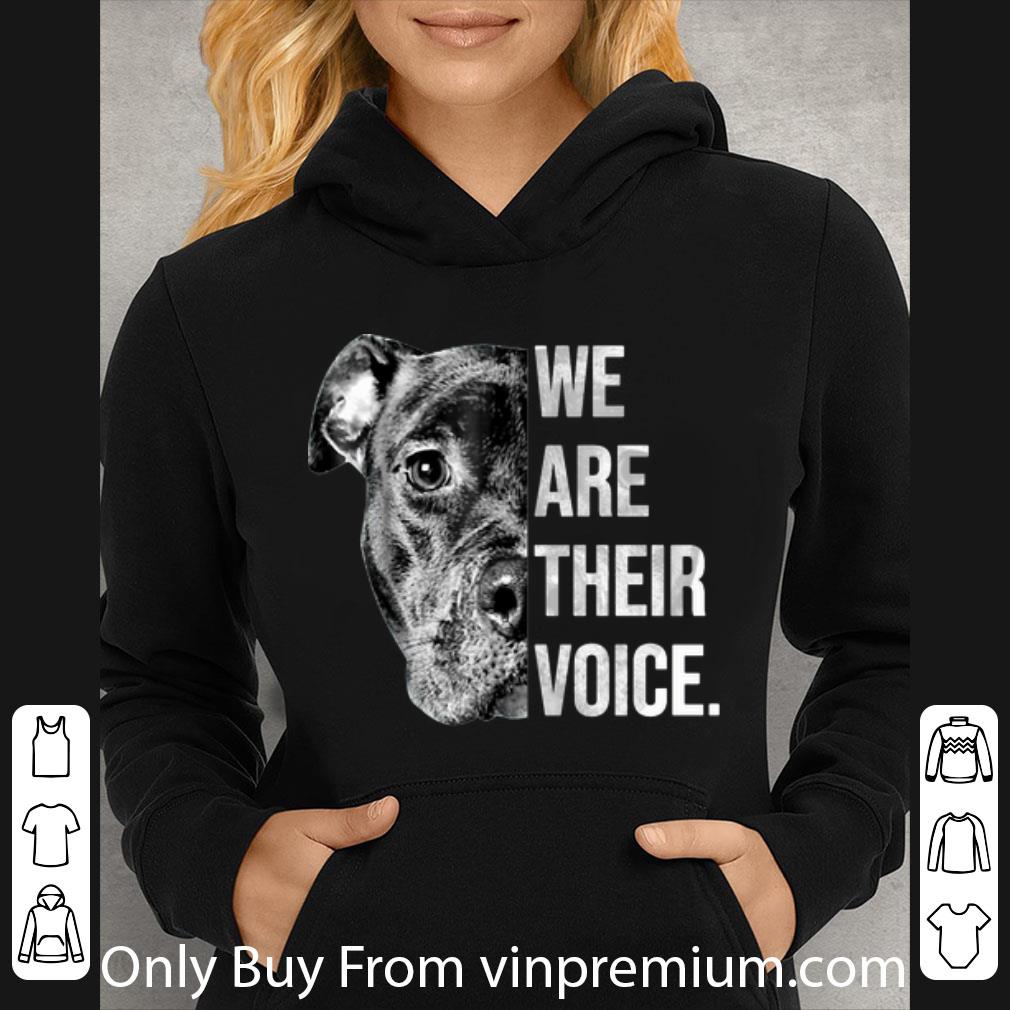 2fc0839e great pitbull dog we are their voice shirt 4 - Great Pitbull Dog We Are Their Voice shirt
