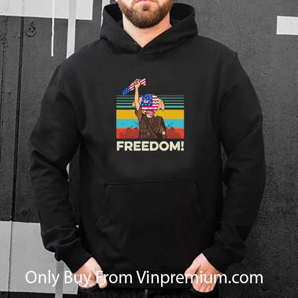 3043fcee hot vintage dobby harry potter freedom american flag shirt 4 - Hot Vintage Dobby Harry Potter Freedom American Flag shirt