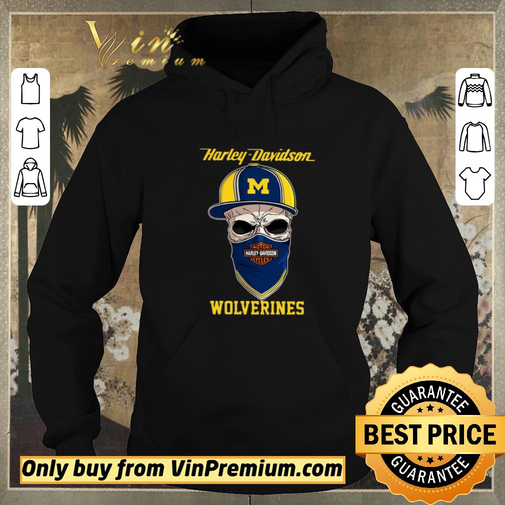 329c1ac0 original skull mask harley davidson wolverines hat shirt sweater 4 - Original Skull mask Harley Davidson Wolverines Hat shirt sweater