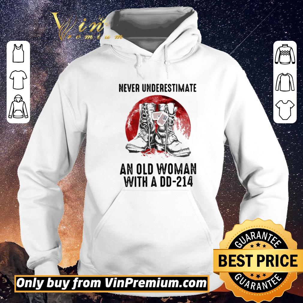 33b30219 awesome never underestimate an old woman with a dd 214 shirt sweater 4 - Awesome Never underestimate an old woman with a dd 214 shirt sweater