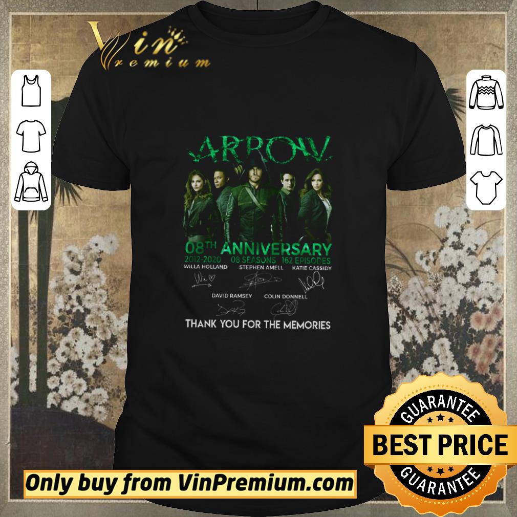 Pretty Arrow 08th 2012 2020 Anniversary Signature Thank You For The Memories shirt sweater