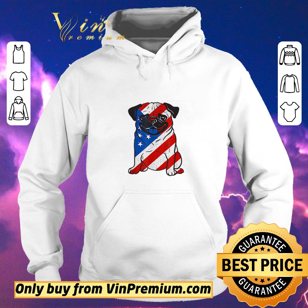 38a5d4be hot pug american flag fourth of july patriotic shirt sweater 4 - Hot Pug American Flag Fourth Of July Patriotic shirt sweater