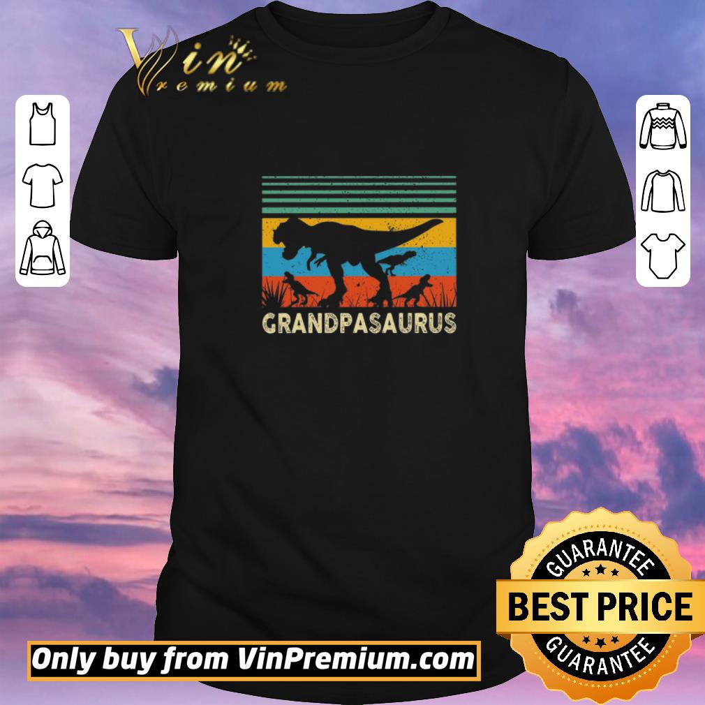 Official Dinosaurs Grandmasaurus Vintage Happy Fathers Day shirt sweater