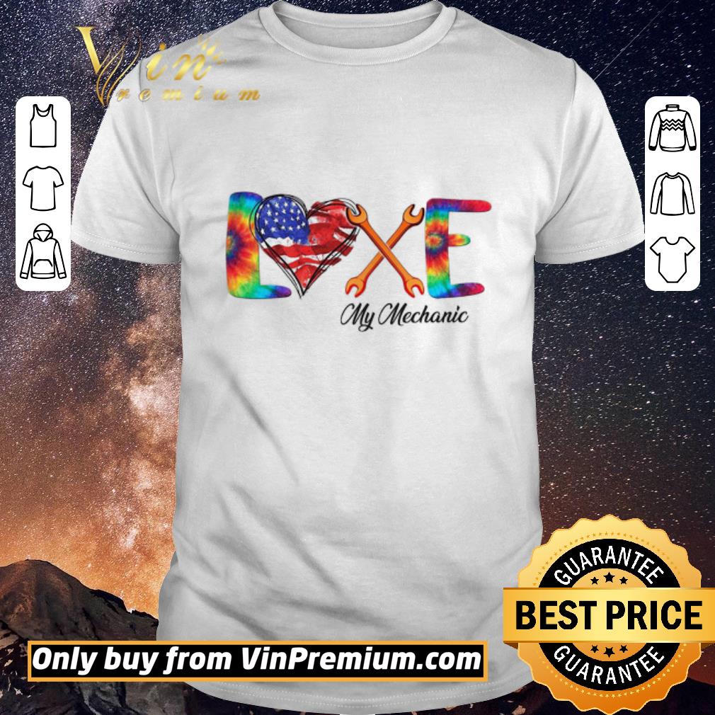 Funny Love My Mechanic American Flag shirt sweater