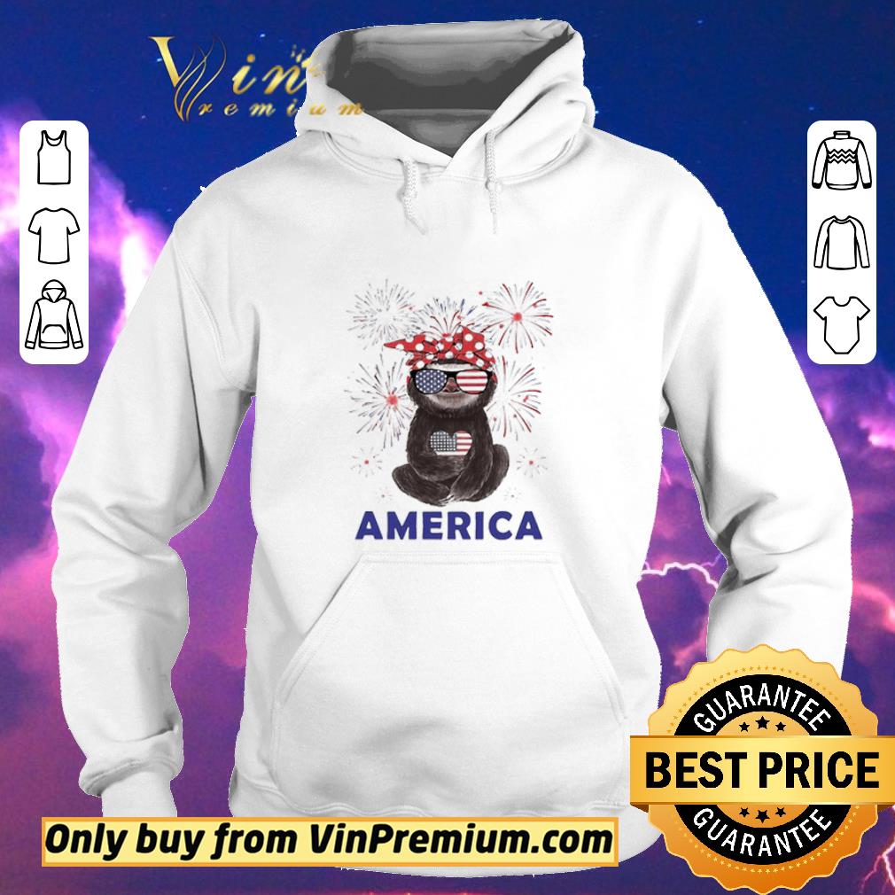 40a00898 pretty firework sloth american flag independence day shirt sweater 4 - Pretty Firework Sloth American flag Independence Day shirt sweater