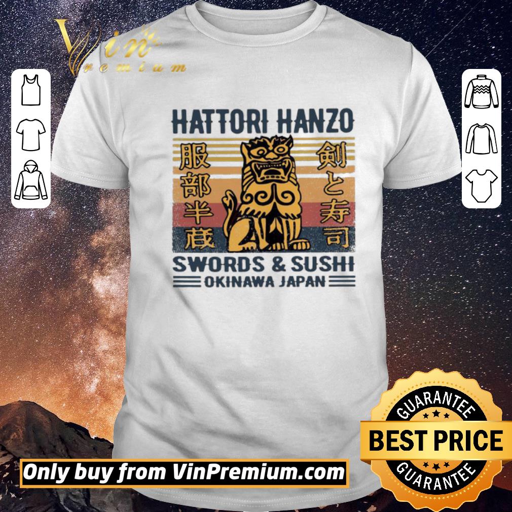 Hot Hattori hanzo swords & sushi okinawa Japan vintage shirt sweater