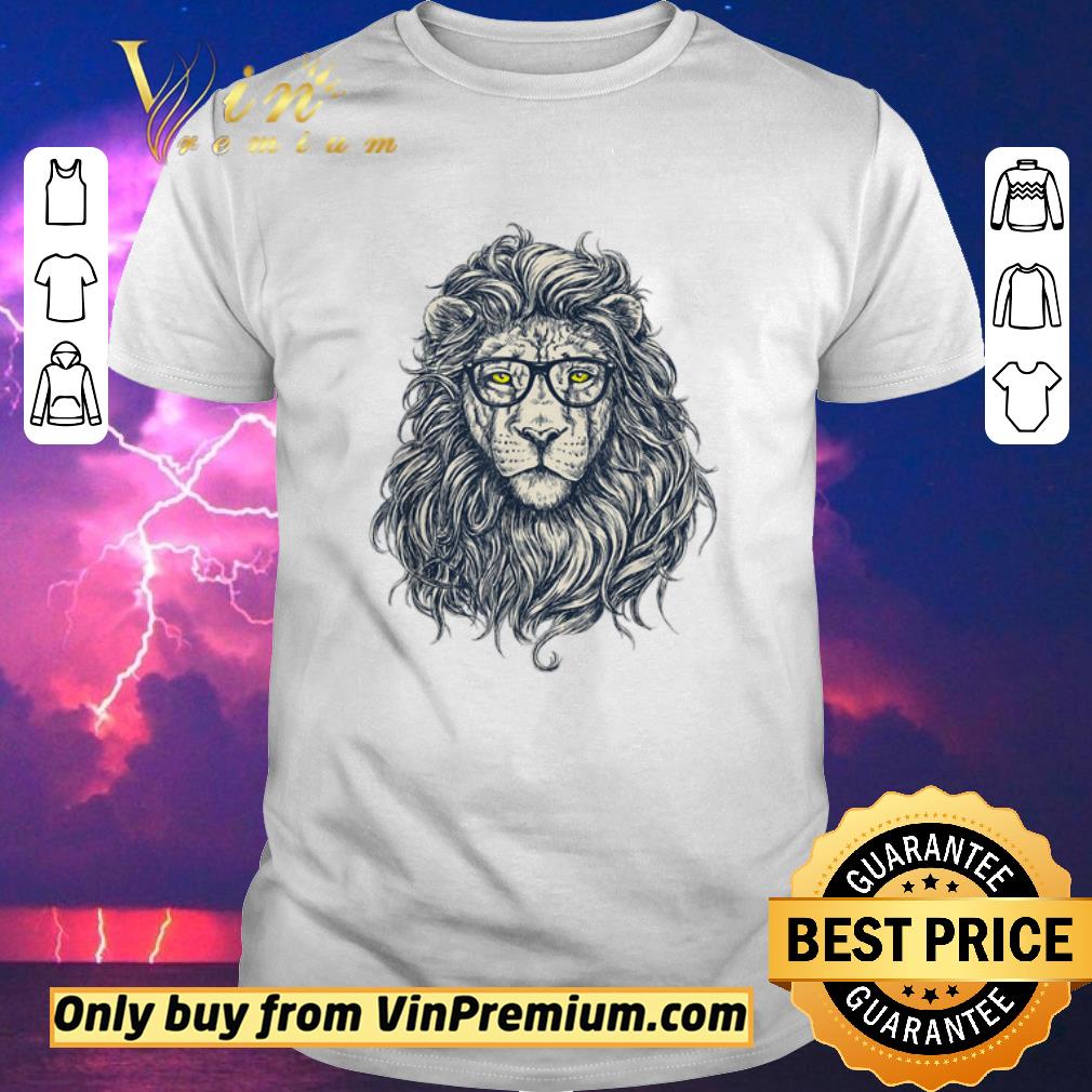 Funny Cute Lion Stylish Glasses Hipster Easter King Art shirt sweater