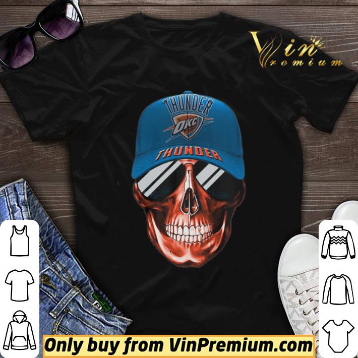 Skull smile oklahoma city thunder football shirt sweater