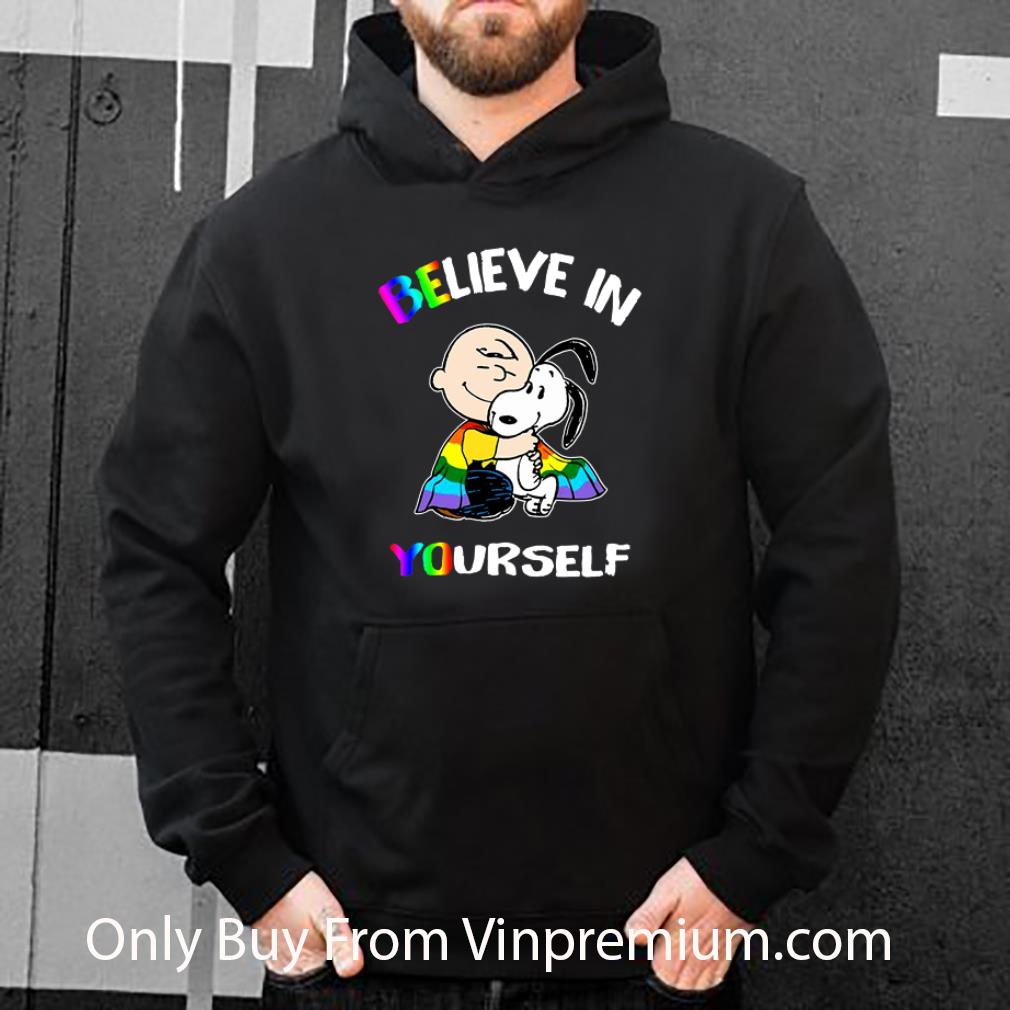 4e5ba4e4 top lgbt charlie brown and snoopy believe in yourself shirt 4 - Top LGBT Charlie Brown And Snoopy Believe In Yourself shirt