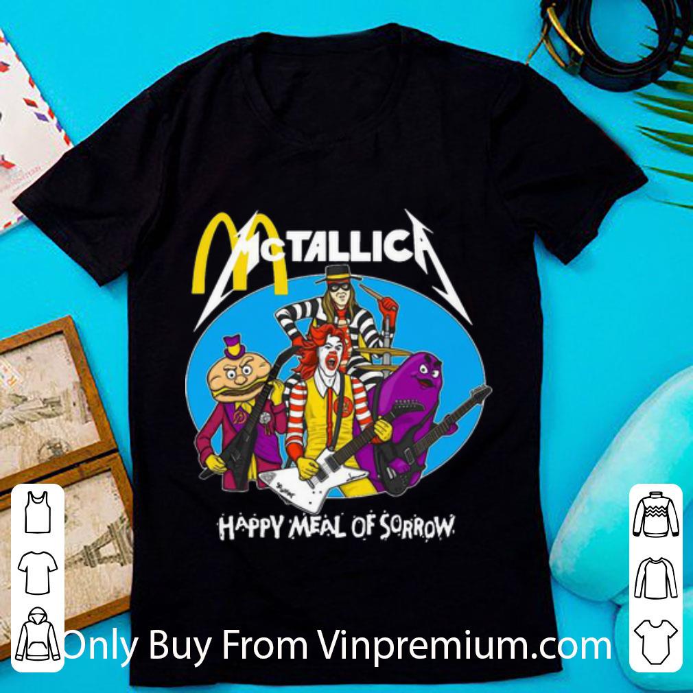 Nice McDonald McTallica Metallica Happy Meal Of Rorrow shirt