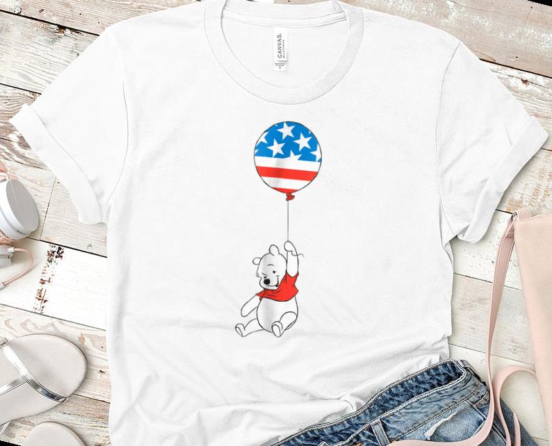 Pretty Disney USA Balloon Winnie The Pooh Bear Shirt