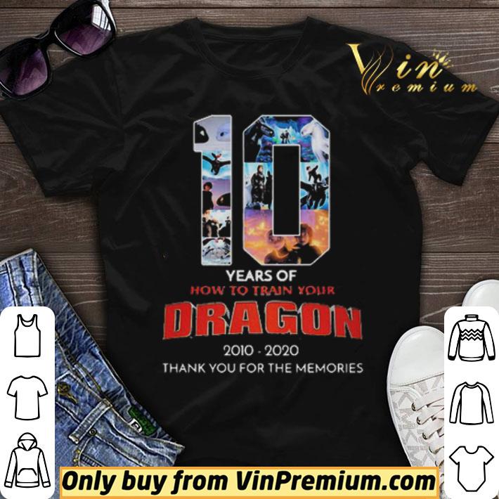 10 Years Of How To Train Your Dragon 2010-2020 Thank You For The Memories shirt sweater