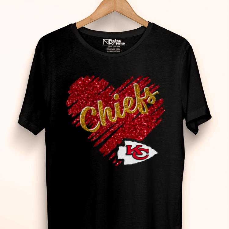 Nice Kansas City Chiefs Diamond Heart Shirt