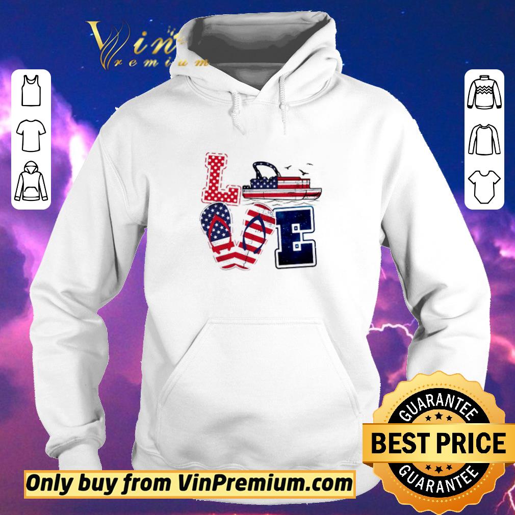 5a8eed9f top pontoon boat love flip flop america flag 4th of july shirt sweater 4 - Top Pontoon boat love flip flop America flag 4th of July shirt sweater