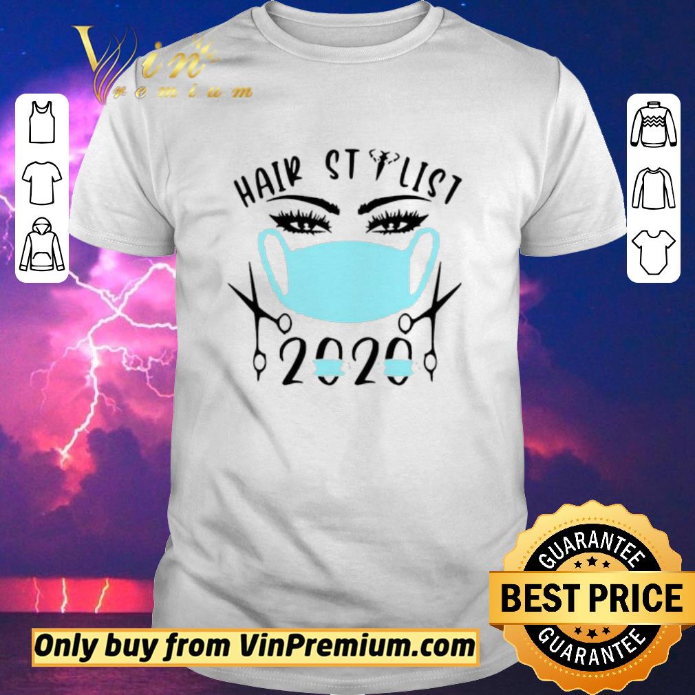 Awesome Blue Hair Stylist 2020 Face Mask shirt sweater