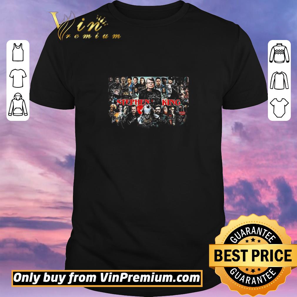 Awesome Stephen King and Horror Characters Signatures Poster shirt sweater
