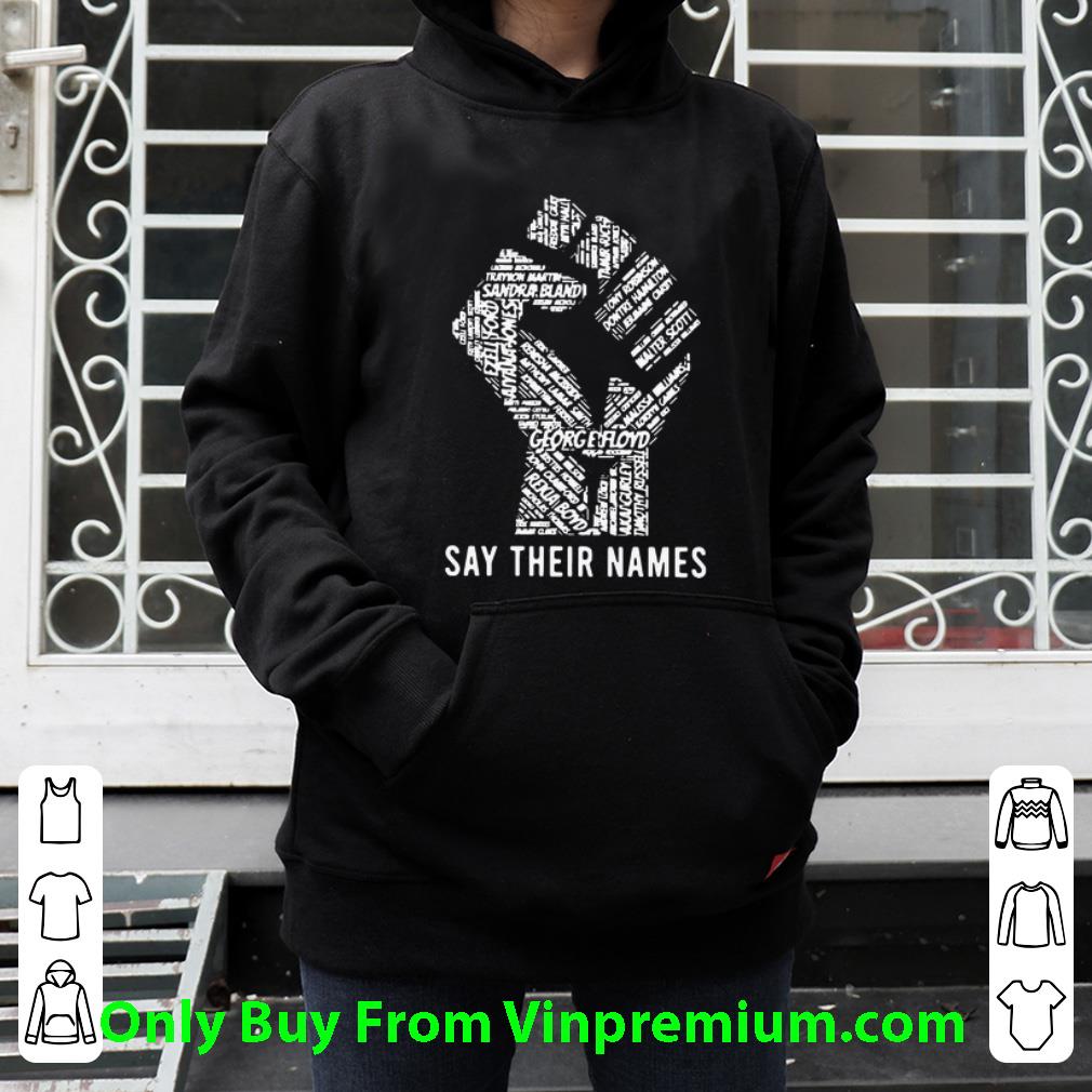 66b17392 top say their names george floyd strong hand shirt 4 - Top Say Their Names George Floyd Strong Hand shirt