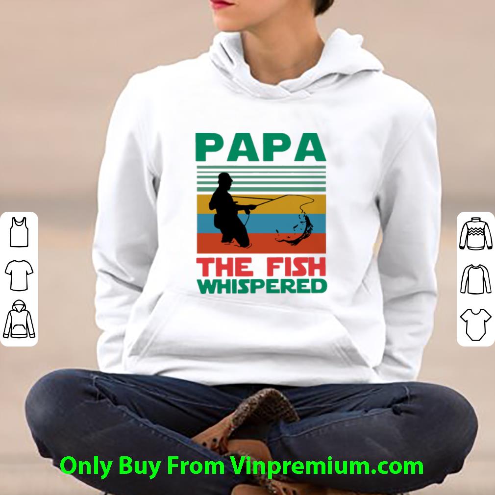 6af309b0 pretty vintage fishing papa the fish whisperer shirt 4 - Pretty Vintage Fishing Papa The Fish Whisperer shirt