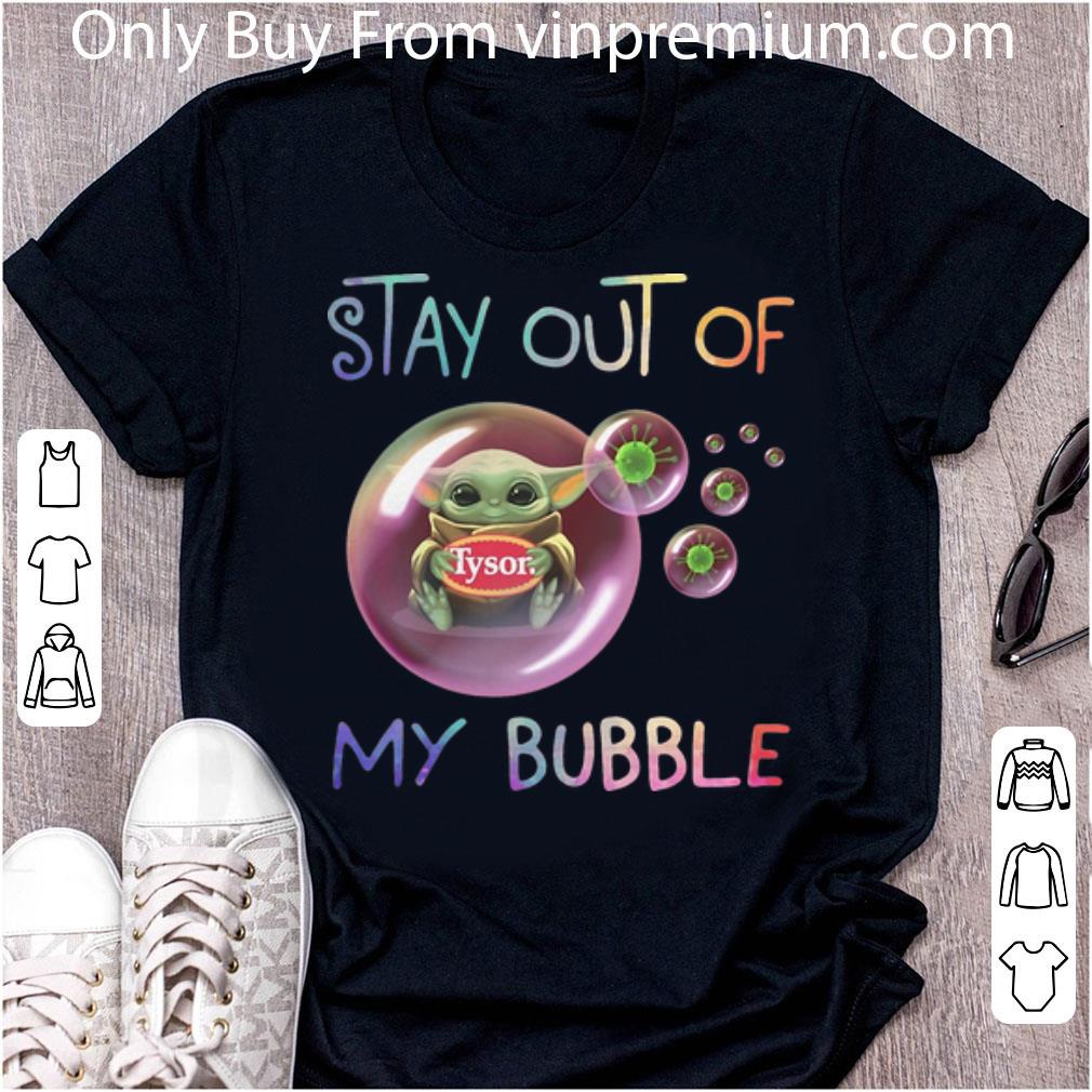 Original Baby Yoda Hug Tyson Stay Out Of My Bubble shirt